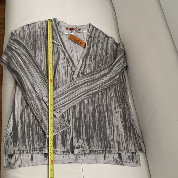 New Belldiny Gray Open Front Cardigan Size S - Picture 4 of 8